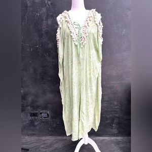 Vanita Rosa Kaftan, Coverup, Mint, Large